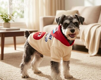 Smile Face Dog Hoodie Sweatshirt | Kawaii Pet Coat XS–2XL | Small Medium Dog Cat Winter Clothes | Cute Puppy Hooded Jacket Gift