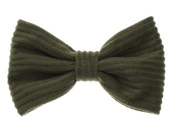 Papillon in velluto a coste verde