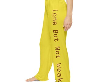 Lone But Not Weak Pajama Pants | Yellow Sleep Bottoms