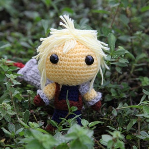 PATTERN: Cloud Strife Final Fantasy VII Amigurumi crochet pattern PDF File image 5