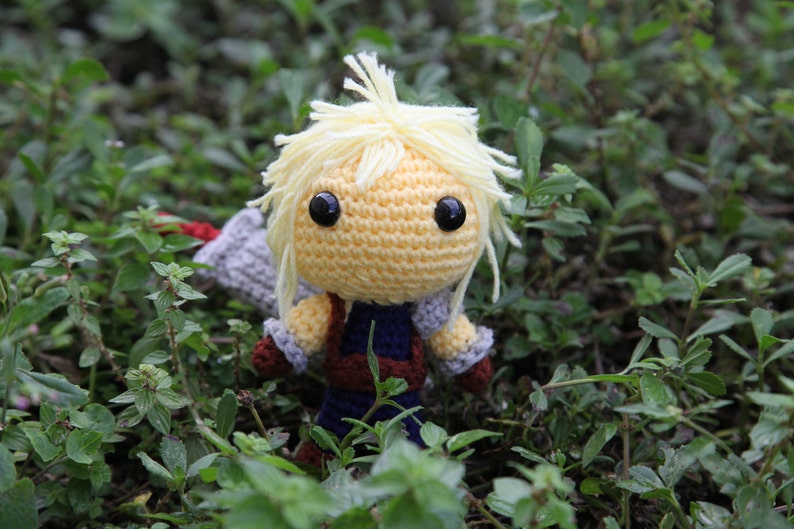 PATTERN: Cloud Strife Final Fantasy VII Amigurumi crochet pattern PDF File image 5