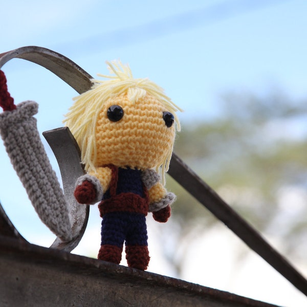 PATRON: Cloud Strife (Final Fantasy VII) - Patron au crochet Amigurumi (Fichier PDF)