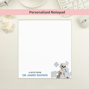 Personalized Physical Therapist DPT Notepad, Funny Medical Doctor Gift, General Physician FNP-C Pad