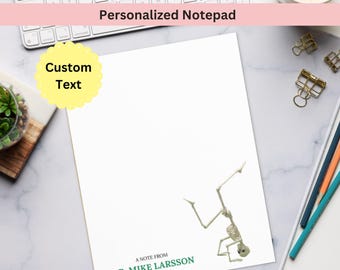 Custom Physical Therapist Notepad, Funny DPT Doctor Gift for Orthopedic Surgeon, Chiropractor Stationery