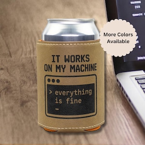 Software Developer Can Cooler, Funny Programmer Computer Science Gift, Tech Worker Beer Holder