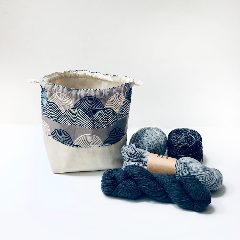 PATTERN Drawstring Bag Knitting Bag PDF Sewing Pattern Etsy Sweden