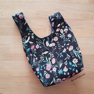 MÖNSTER, Stickprojekt Väskmönster, Knutväska, Väskmönster PDF, Japansk knutväska, Grabväska, Vändbar väska, DIY-present, l'il knot-väska bild 6