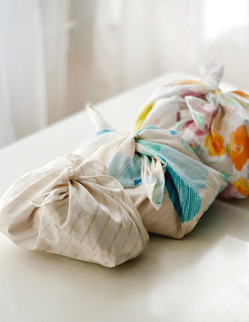 Paquete de patrones de costura: bolsa para tejer, bolsa para proyectos, bolsa para nudos, bolsa con cordón y bolsa bento. imagen 3