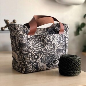 PATTERN, Sierra Tote & Bin Sewing Pattern, Knitting Project Bag (PDF Pattern) image 8