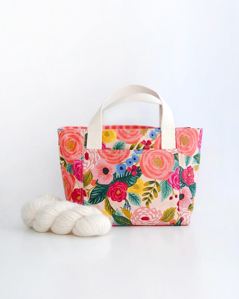 PATTERN, Sierra Tote & Bin Sewing Pattern, Knitting Project Bag (PDF Pattern) image 6