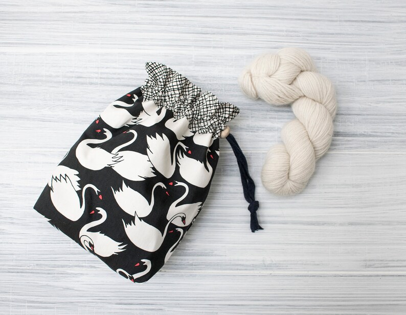 PATTERN Drawstring Bag Knitting Bag PDF Sewing Pattern Etsy