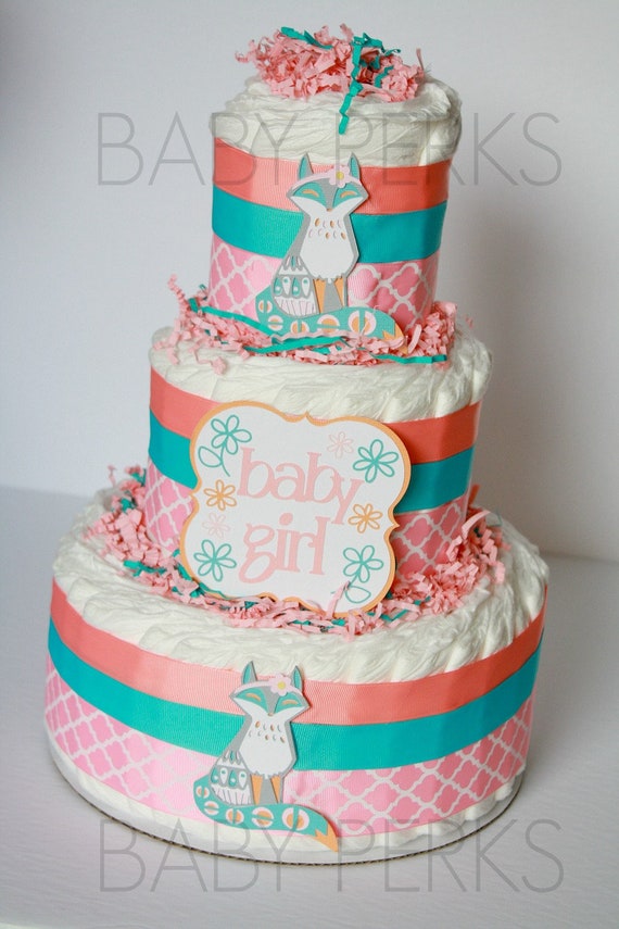 Forest Friend Diaper Cake Forest Friends Baby Shower Etsy