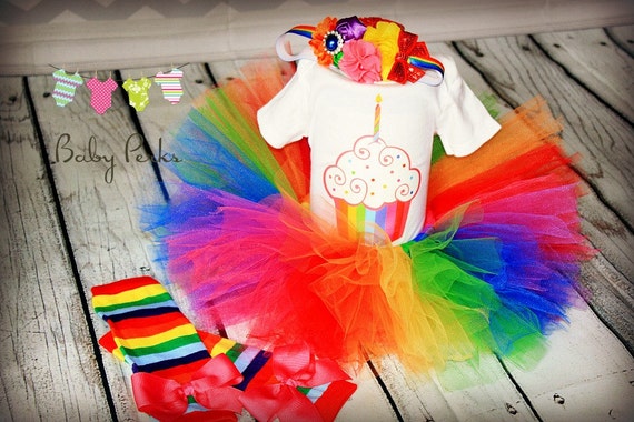Rainbow Candyland Birthday Tutu Outfit Rainbow 1st Birthday Etsy
