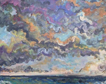stormbreak - 10 x 8 digital print of original acrylic on canvas