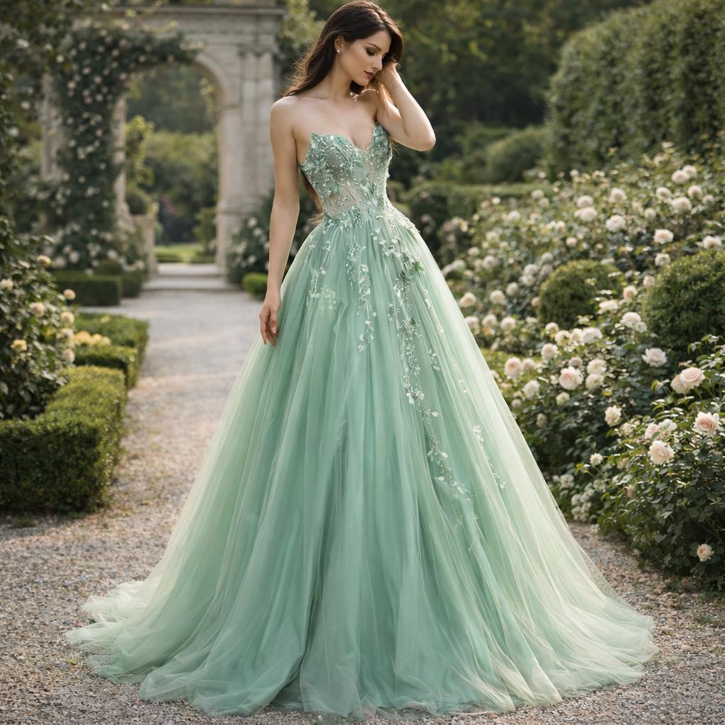 slim fit dress slacks Jeweled Sleeveless A-Line Slit Gown by GLS Gloria GL3137 Green / 2XL main image 1