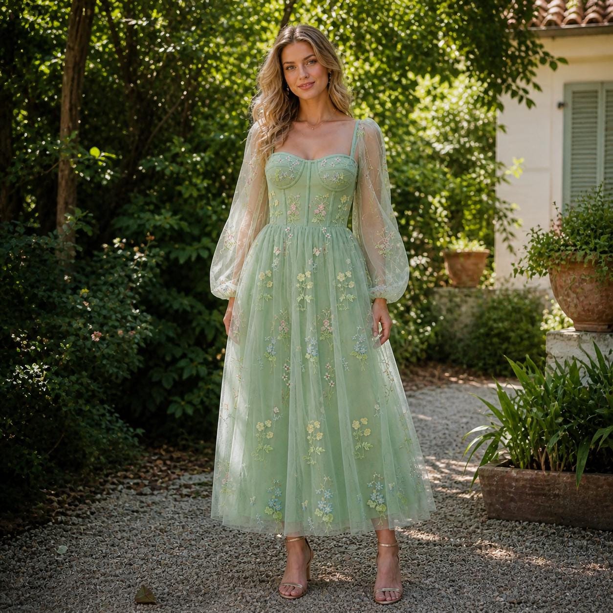 Green Fairycore Dress - Etsy