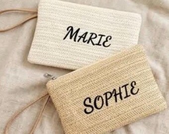 Estuche personalizado con nombre – neceser de maquillaje – monedero – soporte para teléfono – regalo personalizado para mujer