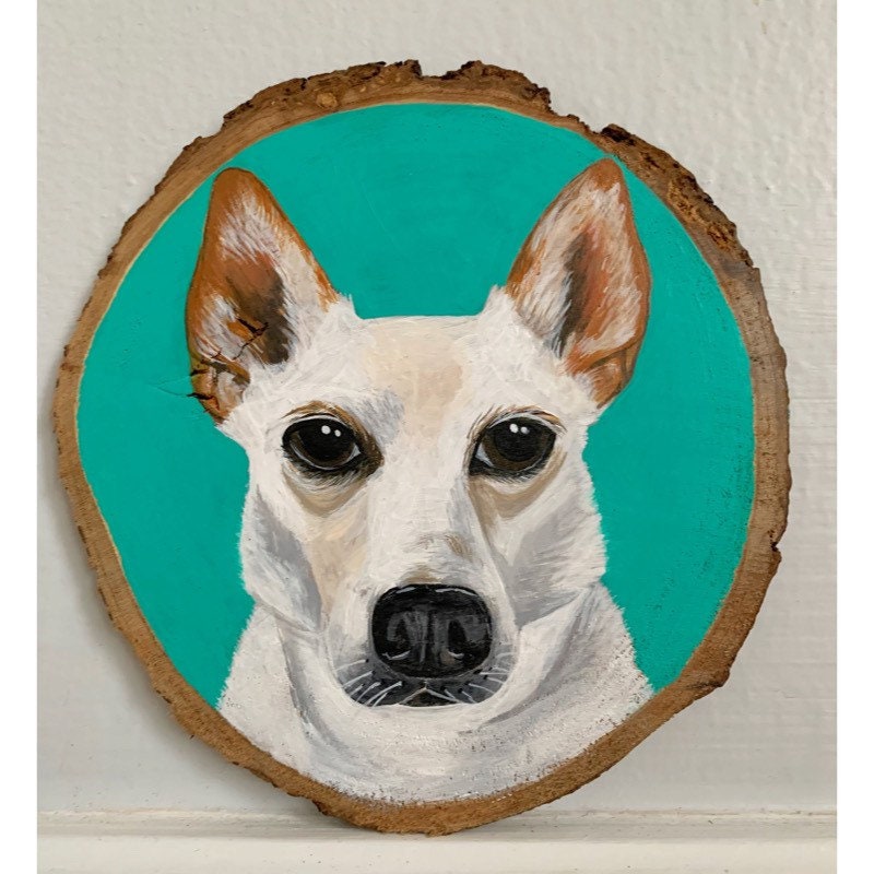 Painting on Wood Round Etsy