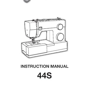 Singer 44S Instruction Manual PDF Digital Download Sewing Machine Guide User Manual Beginner Friendly Guide