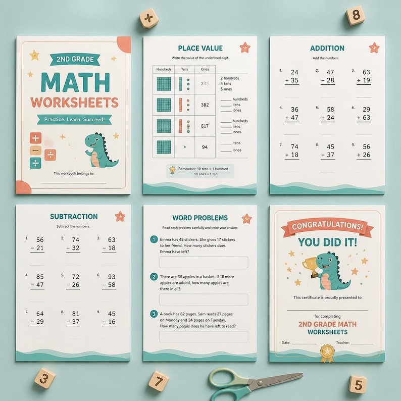 2Nd Grade Math Worksheets