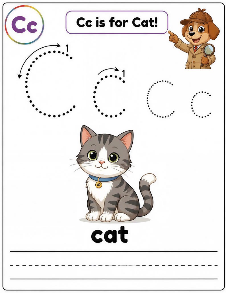Alphabet Busy Binder, Preschool Printable ABC Letter Tracing Worksheets ...