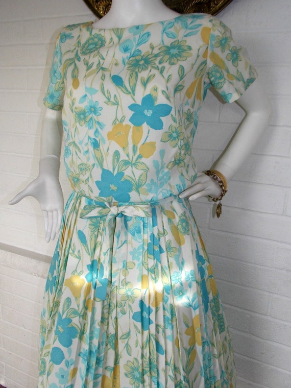 1950's - 1960's Floral Day Dress