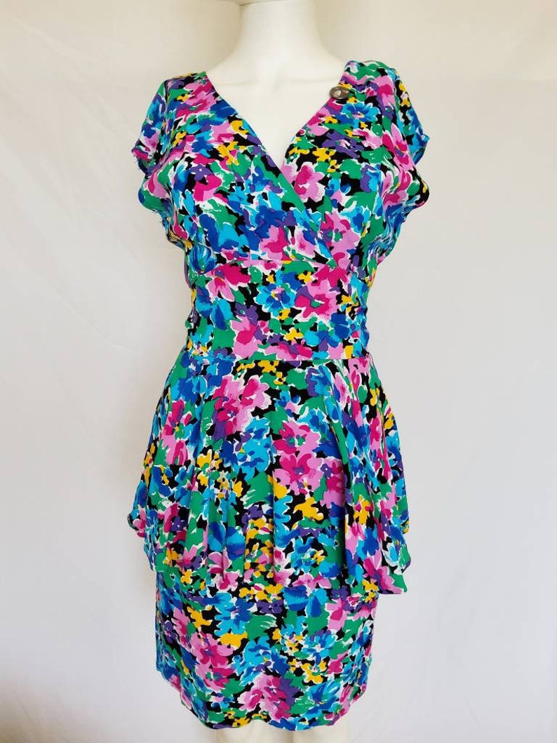 vintage tropical dress