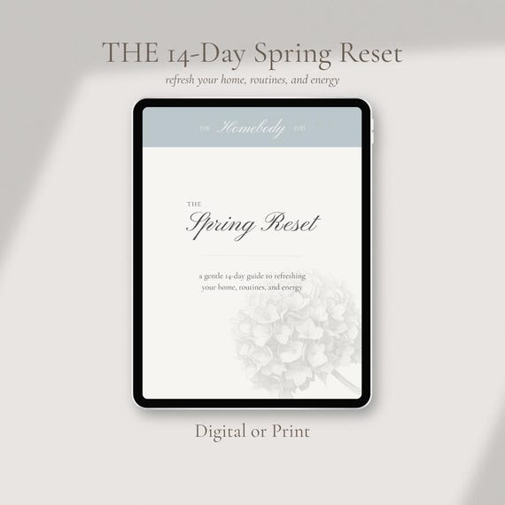 14-Day Spring Reset Planner | Home & Life Guide (Digital Download)