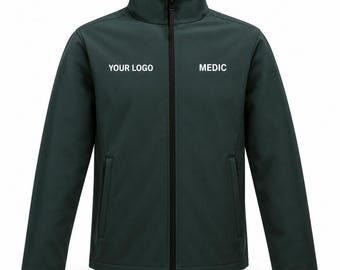 Personalisierte Regatta-Softshelljacke, Arbeitskleidung mit individuellem Firmenlogo, Sanitäterjacke, Veranstaltungspersonal-Uniform, Laden Sie Ihr Design hoch
