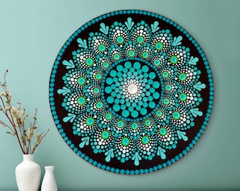 12 Inch Mandala, Home Decor, Office Decor, Meditation Decor