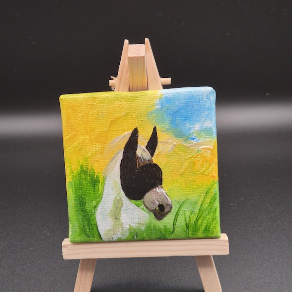 Mini Whispers: The Meadow Horse, original horse painting