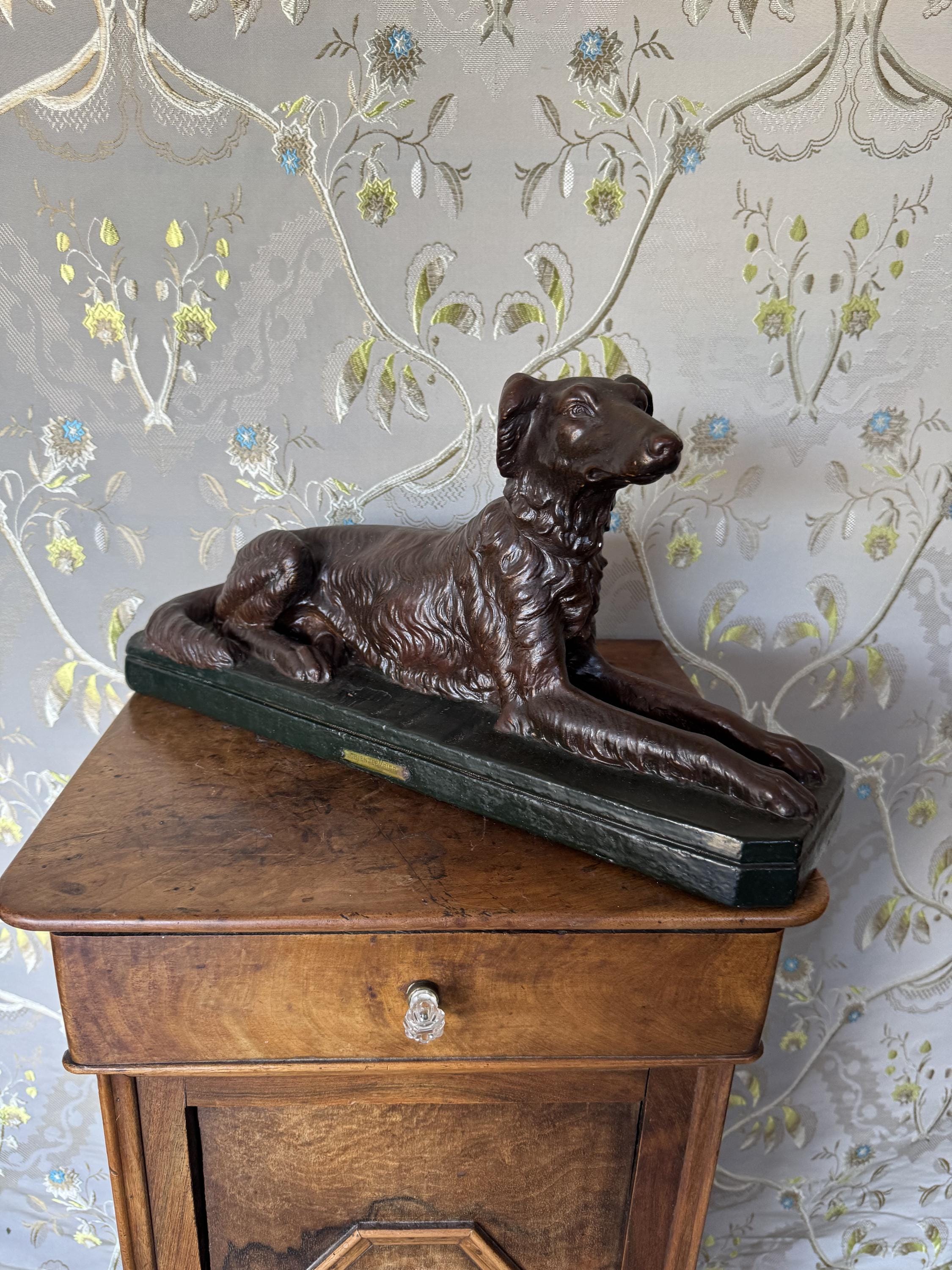 Art Deco Borzoi Dog Sculpture - Etsy