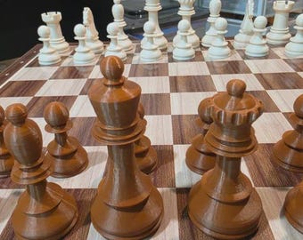 Dubrovnik 1960 Bobby Fischer schaakspel (3D-geprint)