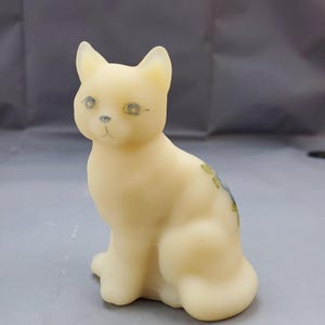 ガラス猫アート ヴィンテージガラス猫 ペーパーウェイト 置物 ペーパー