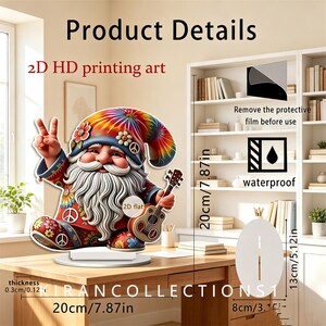 2D HD Printed Acrylic Desktop Stand‑up Ornament, Assemble‑Type Flat Table Decor, Collectible Gift for Tabletop Display Enthusiasts