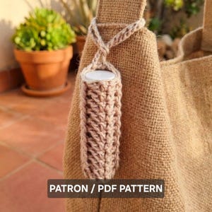 Étui baume lèvres / Lip Balm Holder — Crochet Pattern PDF | Keychain | Instant Download