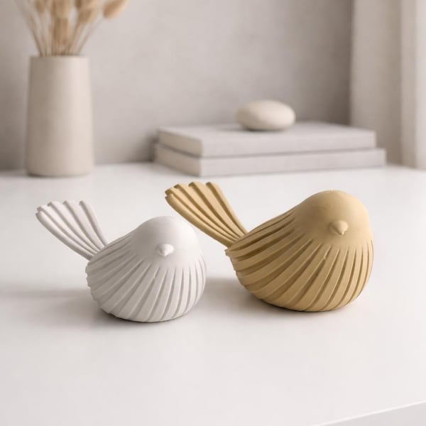 Moderne Vogel-Dekor-Set Dekorative Vogel-Figuren Minimalist Regal Dekor StylingNeutral Wohnkultur