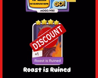 Roast Is Ruined - Monopoly_GO Stickers 4 Sterne - Neues Album Juni (Schnelle Lieferung)