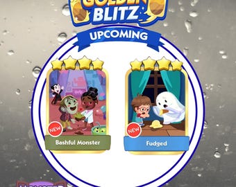 Golden Blitz Event - Mono_poly_GO Stickers 4 Star - ( Bashful Monster & Fudged )