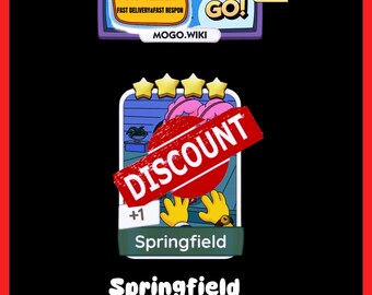 Springfield - Monopoly_GO Stickers 4 Star - Neues Album Juni (Schnelle Lieferung)