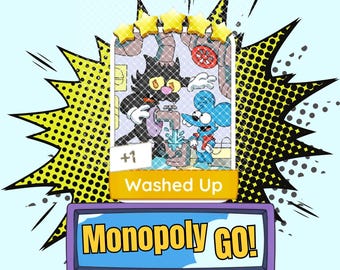Washed Up - Monopoly_GO Stickers 5 Star - Neues Album Juni (Schnelle Lieferung)