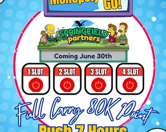 Monopoly_Go Partners Event - Springfiled Partners (Full Carry Service 80k Point)