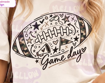 Retro Football Game Day PNG Soccer Mom Shirt Design Distressed Touchdown Season PNG Soccer Football Vibe Trendy Tailgate Sublimation