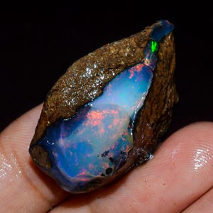 27 Ct. Top Grade Quality 100% Natural Welo Fire Ethiopian Opal Fancy Shape Rough Loose Gemstone For Making Jewelry 30X19X14 mm KK-292