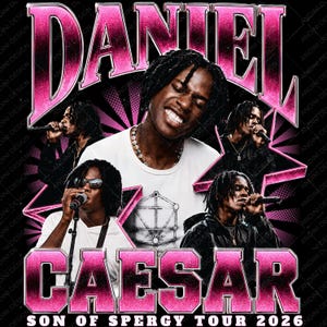 Daniel Caesar Son Of Spergy Tour 2026 PNG T-Shirt Design (Digital Download)