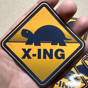 Turtle Crossing (X-ING) Stickers