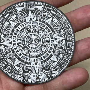 Two (2) Mayan Calendar Stickers