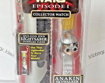 Star Wars Episode 1 Collector Watch w/ Lightsaber Display Case Anakin Skywalker