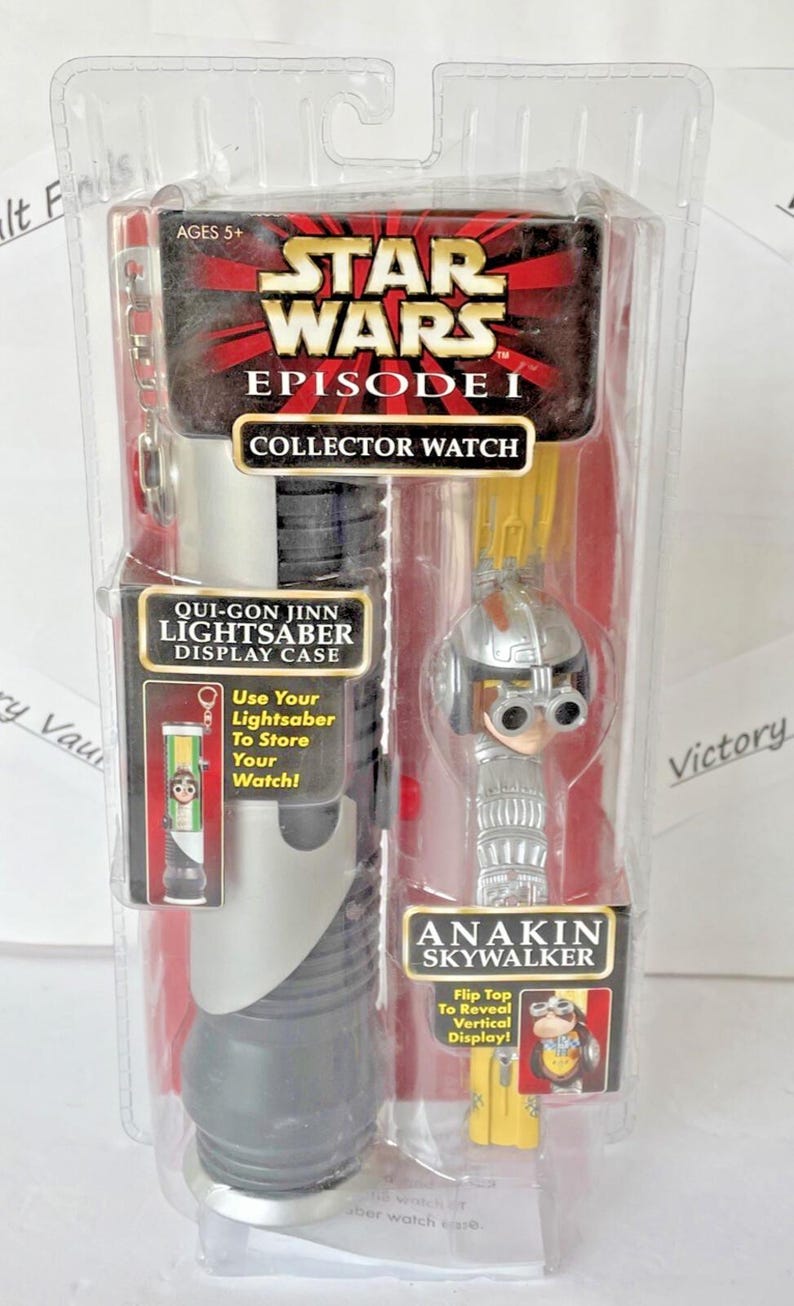 Star Wars Episode 1 Collector Watch w/ Lightsaber Display Case Anakin Skywalker image 1