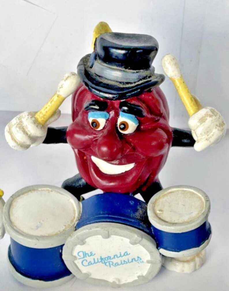 1980's California Raisins Band Member Drummer Pvc Figures - Etsy